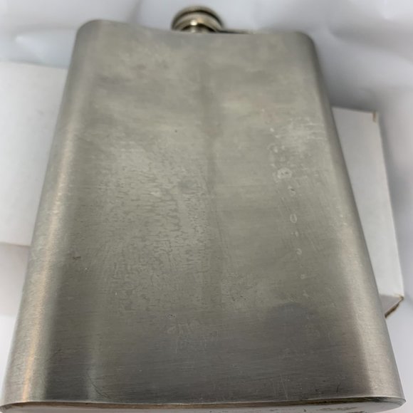 "LIVE TO RIDE" Motorcycle Rider Flask. 8 oz. Stainless Steel. (619) - Picture 4 of 6